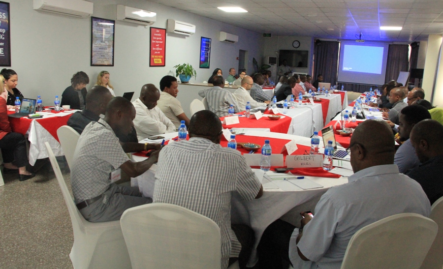 TaBSA members during Biorisk assessment training conducted in Dar es salaam, Tanzania.